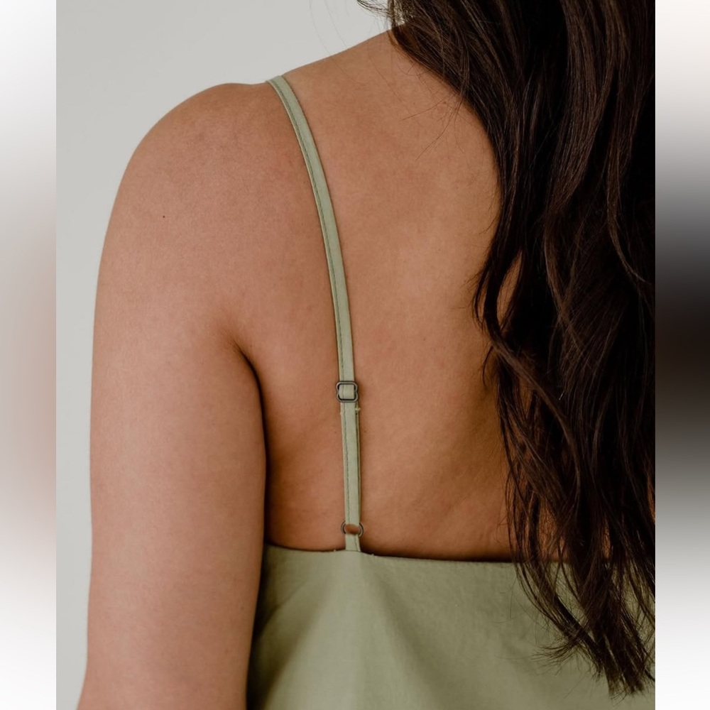 One Wednesday Boutique The Everywhere Green Halter Tiered Midi Sundress - Picture 3 of 11